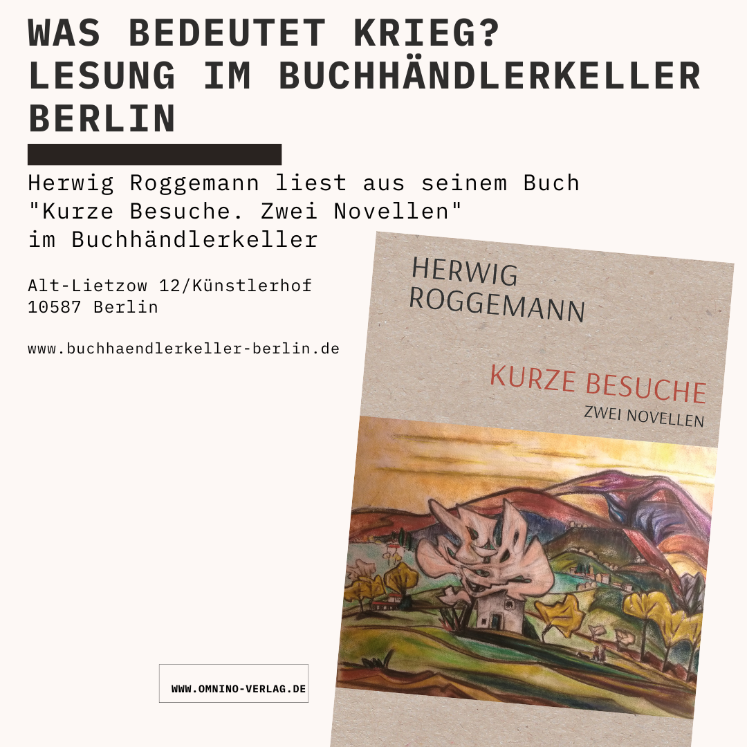 Herwig Roggemann im Buchhändlerkeller Berlin - 8.5., 20 Uhr